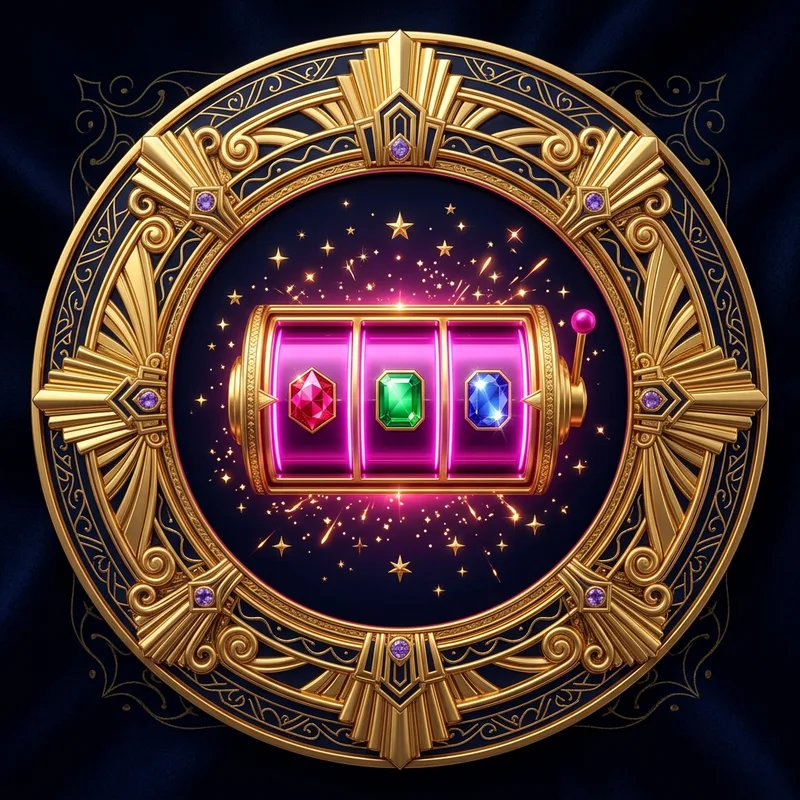 Gold casino crest medallion on dark background, evidence and trust theme